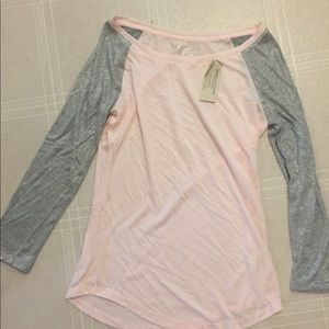 Light pink and silver top